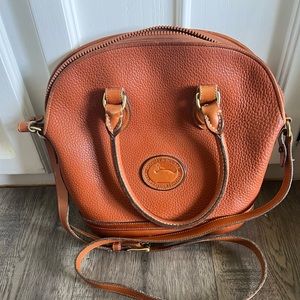 Dooney & Bourke Vintage Caramel Pebbled Leather Satchel